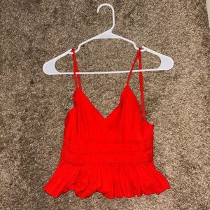 Red tank top